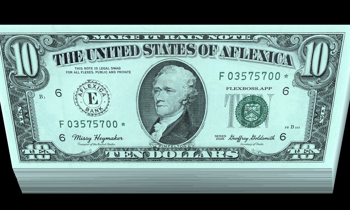 The FlexBoss ten dollar note